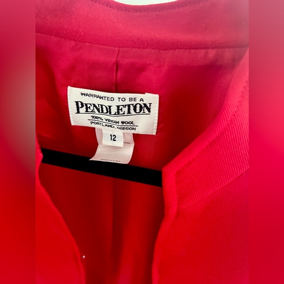 NWOT Pendleton Red Zip Short Jacket - Picture 2 of 6